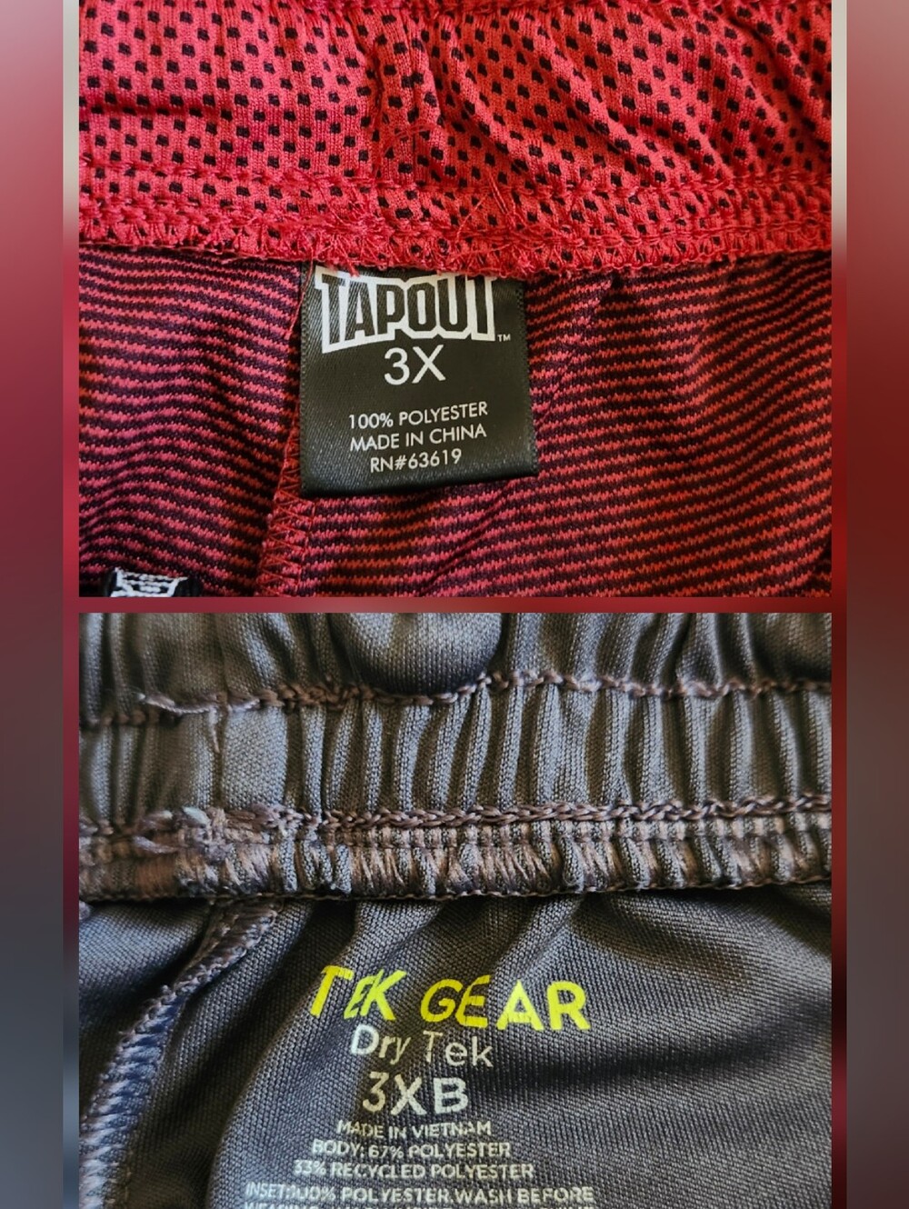 3X 3XB 2 Pair Athletic Shorts
